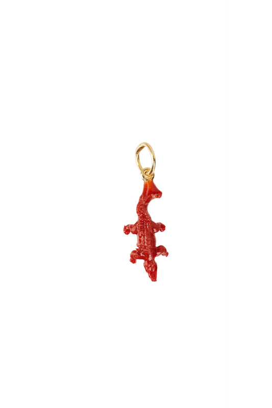 Xzota/ Pendants - Crocodile resin - Gold plated