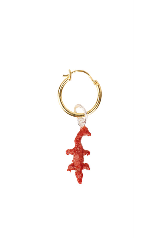 Xzota/ Pendants - Crocodile resin - Gold plated