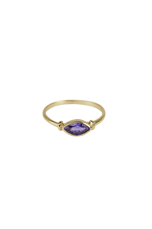 Xzota - Ringen - Purple eyeshape - Brass
