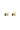 Xzota - Oorbellen - Onyx eyeshape stud - Gold plated