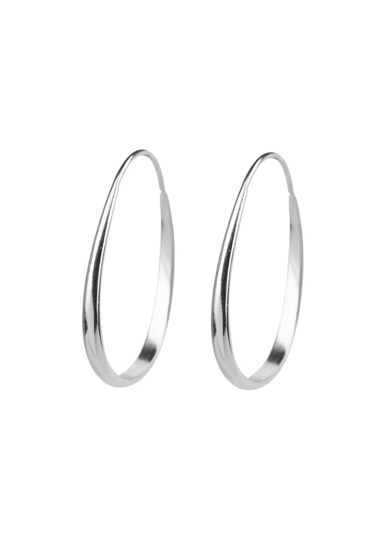 Xzota - Oorbellen - Hoop drop - Silver