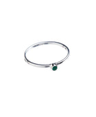 Xzota | Ringen | Small green onyx stone, 2 mm | Zilver