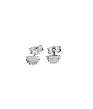 Xzota | Oorbellen | Half round | Zilver