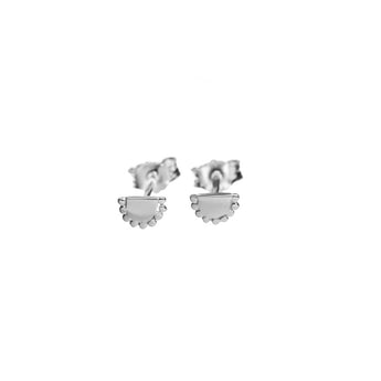 Xzota | Oorbellen | Half round | Zilver
