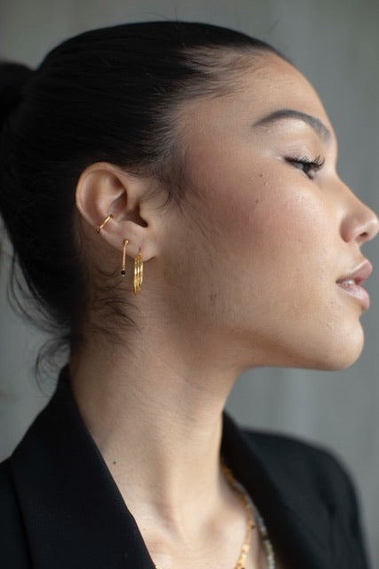 Xzota | Oorbellen | Classic cuff | Gold Plated