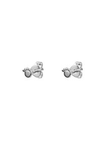 Xzota - Oorbellen - Round tiny dots - zilver