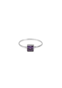 Xzota - Ringen - Purple square - Silver