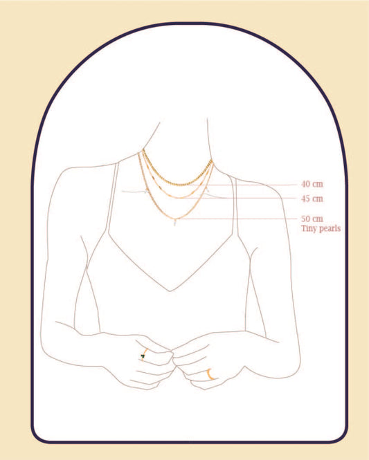 Xzota | Kettingen | Tiny pearls | Gold plated