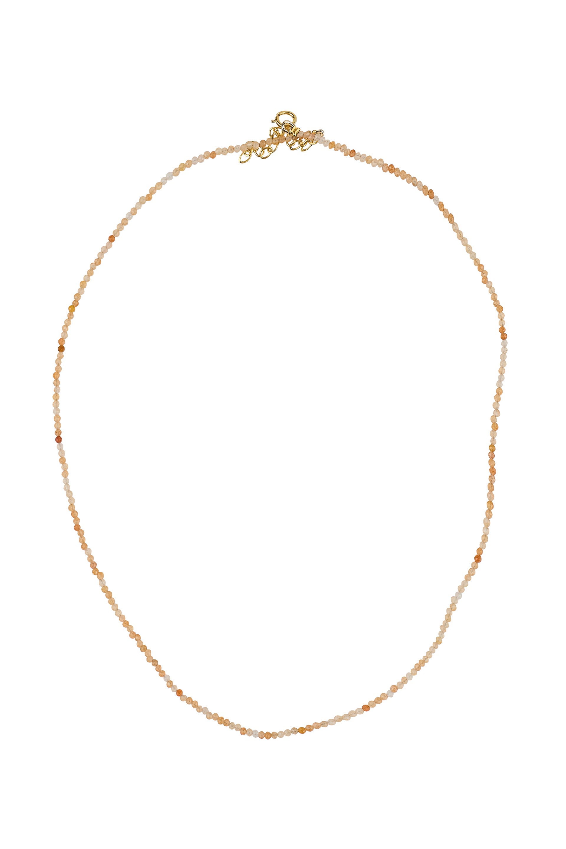 Necklace sunstone with g-p lock