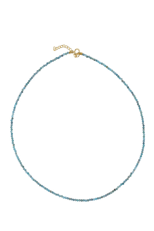 Necklace apatite stone with g-p lock