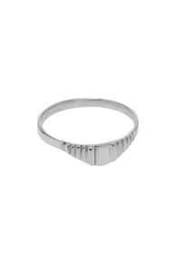 Xzota | Ringen | Stripe square | Zilver