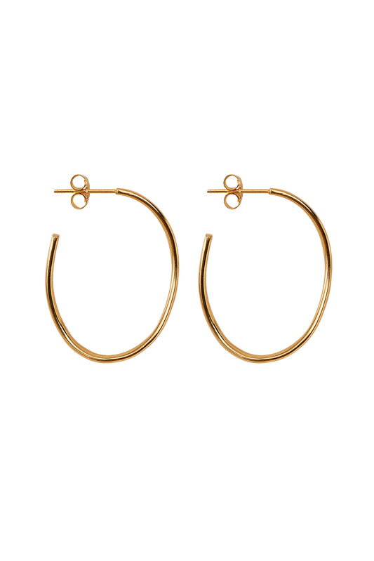 Xzota | Oorbellen | Waves Big | Gold Plated