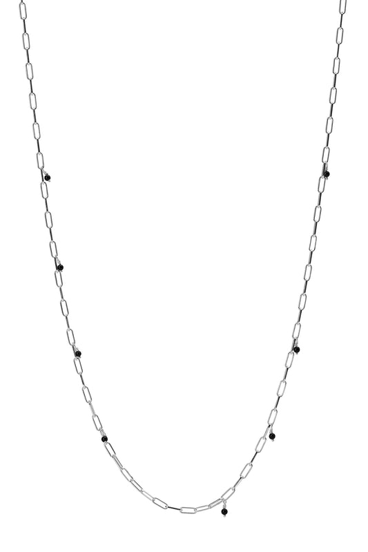 Xzota | Kettingen | Tiny onyx  | Zilver