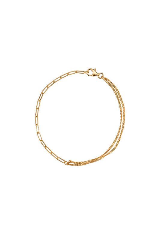Xzota | Armbanden | Double chain | Gold plated