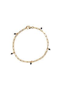 Xzota | Armbanden | Tiny onyx | Gold plated
