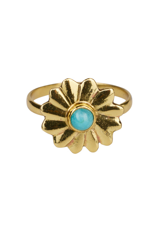 Xzota - Ringen - Daisy flower - Brass