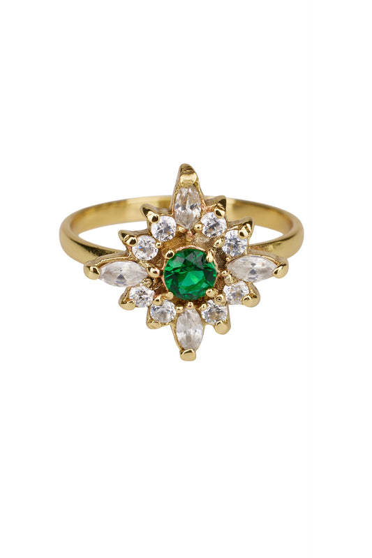 Xzota - Ringen - Dazzling flower - Brass