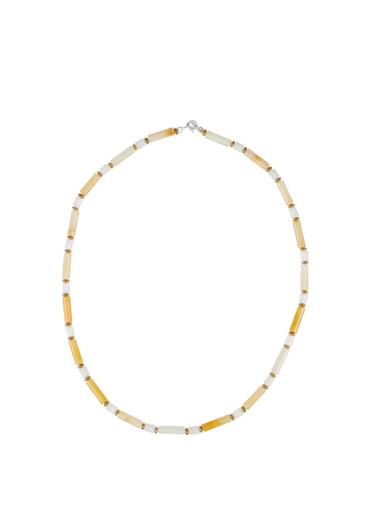 Xzota - Kettingen - Yellow jade - Silver